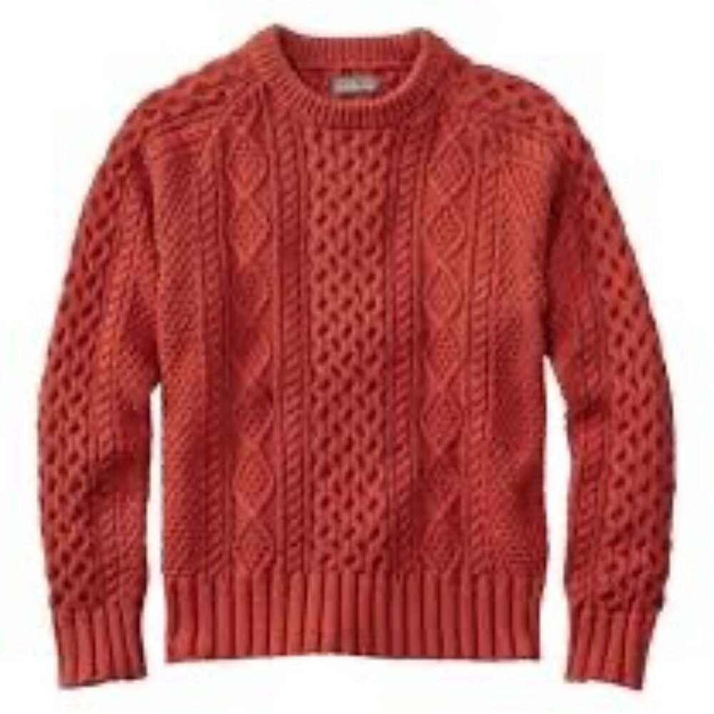 LLBEAN Men's Signature Cotton Fisherman Sweater - Picture 2 of 6
